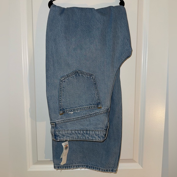 Abercrombie & Fitch The Wide Leg Mid Rise Curve Love jeans new with tags - Picture 2 of 7